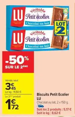 Carrefour Market BISCUITS PETIT ÉCOLIER LU offre