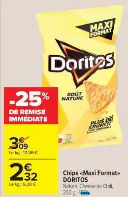 Carrefour Market Chips Maxi Format DORITOS offre