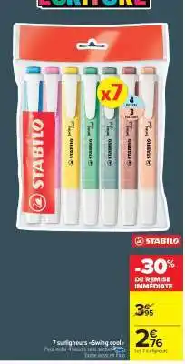 Carrefour Market 7 surligneurs Swing cool offre