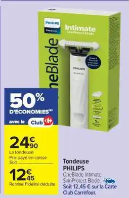 Carrefour Market Tondeuse PHILIPS offre