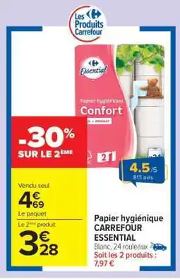 Carrefour Market Papier hygiénique CARREFOUR ESSENTIAL offre