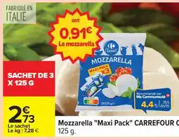 Carrefour Mozzarella Maxi Pack CARREFOUR offre