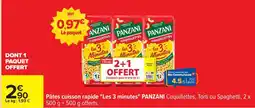 Carrefour Pâtes cuisson rapide Les 3 minutes PANZANI offre