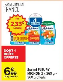 Carrefour Surimi FLEURY MICHON offre