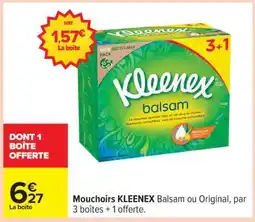 Carrefour Mouchoirs KLEENEX Balsam ou Original offre