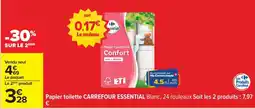 Carrefour Papier toilette CARREFOUR ESSENTIAL offre