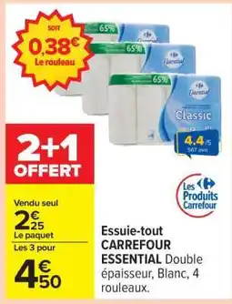Carrefour Essuie-tout CARREFOUR ESSENTIAL offre