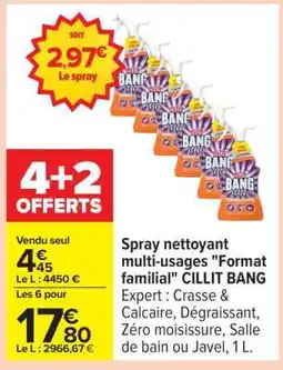 Carrefour Spray nettoyant multi-usages Format familial CILLIT BANG offre