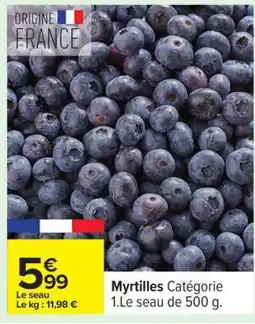Carrefour Myrtilles offre