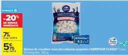 Carrefour Queues de crevettes crues décortiquées surgelées CARREFOUR CLASSIC' offre