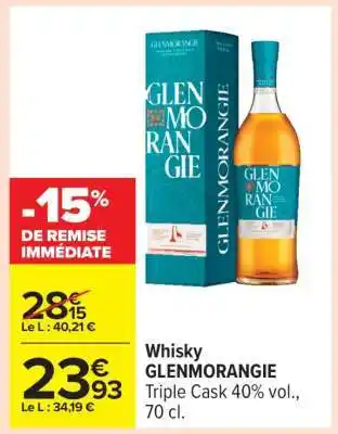 Carrefour Whisky Glenmorangie offre
