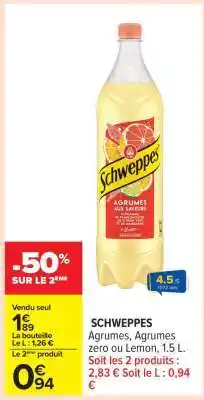 Carrefour Schweppes offre