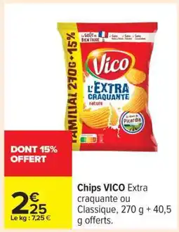 Carrefour Chips Vico offre