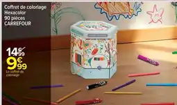 Carrefour Coffret de coloriage Hexacolor 90 pièces offre