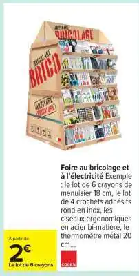 Carrefour Le lot de 6 crayons offre