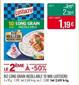 Match Lustucru Long grain incollable 10 min offre