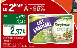 Match Bonduelle La macédoine de légumes offre