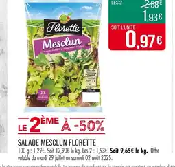 Match Florette Salade Mesclun offre