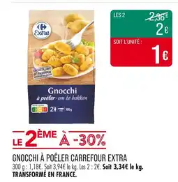 Match Carrefour Extra Gnocchi à poêler offre
