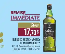 Match Clan Campbell Blended scotch whisky offre