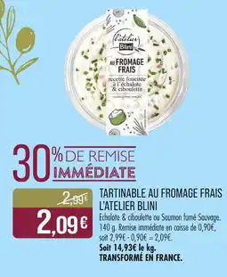 Match L'atelier Blini Tartinable au fromage frais offre