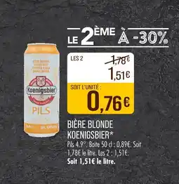 Match Koenigsbier Bière blonde offre