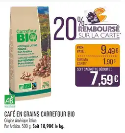 Match Carrefou Café en grains offre