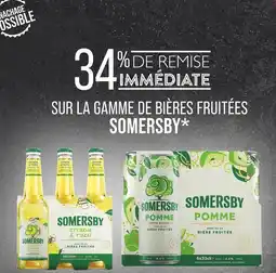 Match SOMERSBY 34% de remise immédiate sur la gamme de bières fruitées Somersby offre
