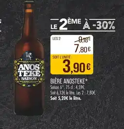 Match ANOSTEKE Bière Anosteke offre