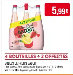 Match Badoit Bulles de Fruits offre