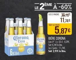 Match CORONA Bière offre