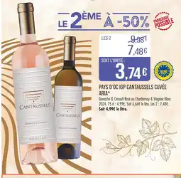 Match Bonfils Pays d'oc igp cantaussels cuvée aria offre