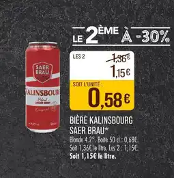 Match SAER BRAU Bière kalinsbourg offre