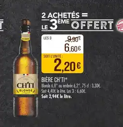 Match CH'TI Bière offre