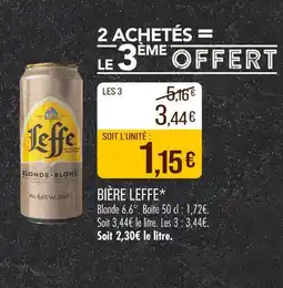 Match Leffe Bière offre