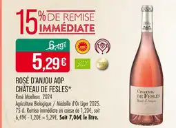 Match Château de Fesles Rosé d'Anjou AOP offre