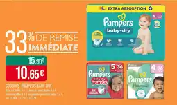 Match Pampers Couches baby dry offre