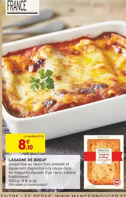 Intermarché Maison Tino Lasagnes de boeuf offre