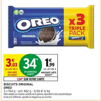 Intermarché Oréo Biscuits Original offre