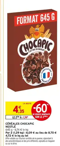 Intermarché Céréales chocapic offre