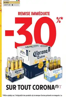 Intermarché Corona -30% remise immédiate sur tout Corona offre