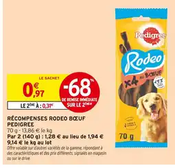 Intermarché PEDIGREE Récompenses Rodeo bœuf offre
