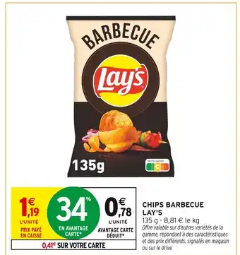 Intermarché Lay's Chips barbecue offre
