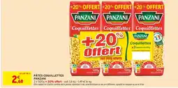 Intermarché PANZANI PÂTES COQUILLETTES offre