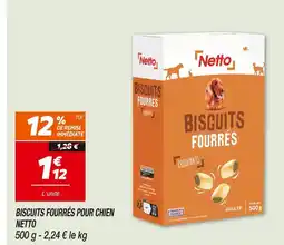 Netto Netto Biscuits fourrés pour chien offre