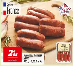Netto Netto 8 Chorizos à Griller offre