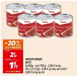 Netto Netto Haricots rouges offre