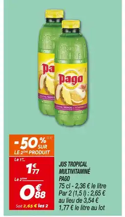 Netto Pago Jus Tropical Multivitaminé offre