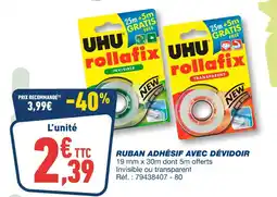 Bureau Vallée UHU rollafix offre