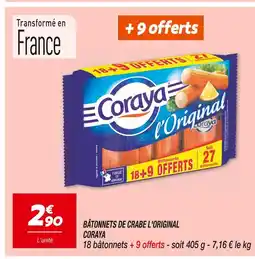 Netto Coraya Bâtonnets de crabe l'Original offre